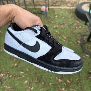 RARE Nike SB Dunk Low Panda Premium QS White Black 747072-101 GS Size 5Y Used